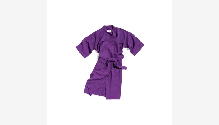 541301_Waffle Bathrobe vibrant purple